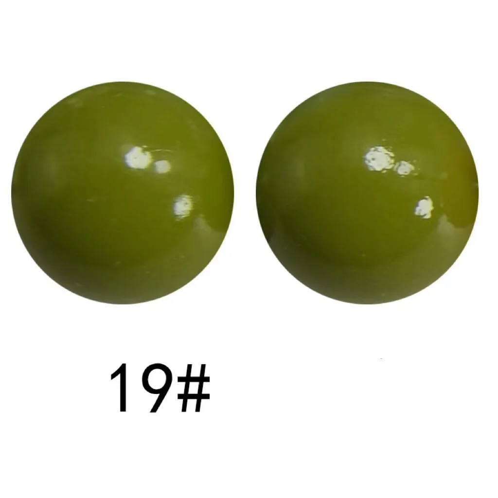 Extra Glossy Opal Silicone Beads, Solid Color, 15mm - Image 14