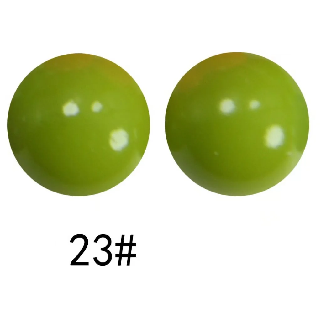 Extra Glossy Opal Silicone Beads, Solid Color, 15mm - Image 16