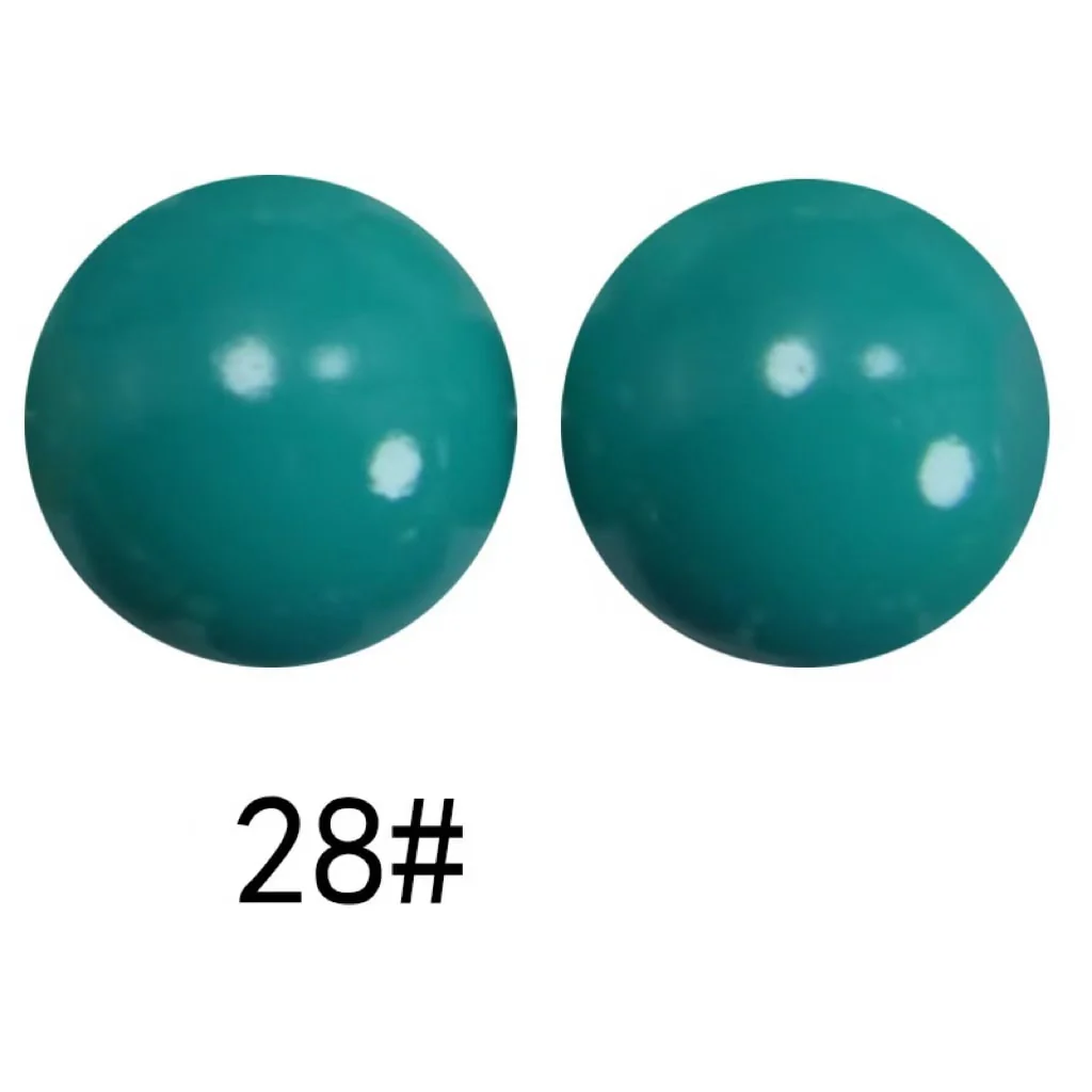 Extra Glossy Opal Silicone Beads, Solid Color, 15mm - Image 19