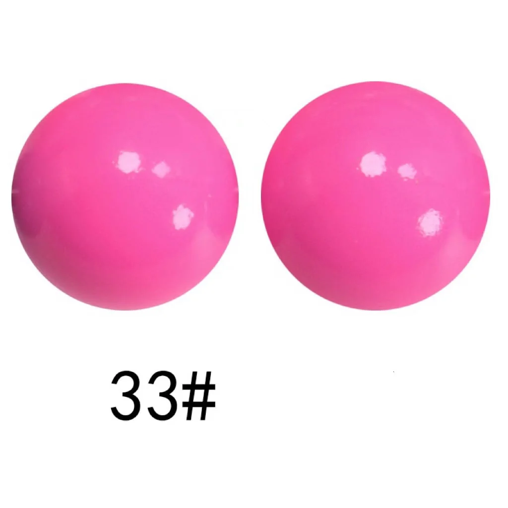 Extra Glossy Opal Silicone Beads, Solid Color, 15mm - Image 21