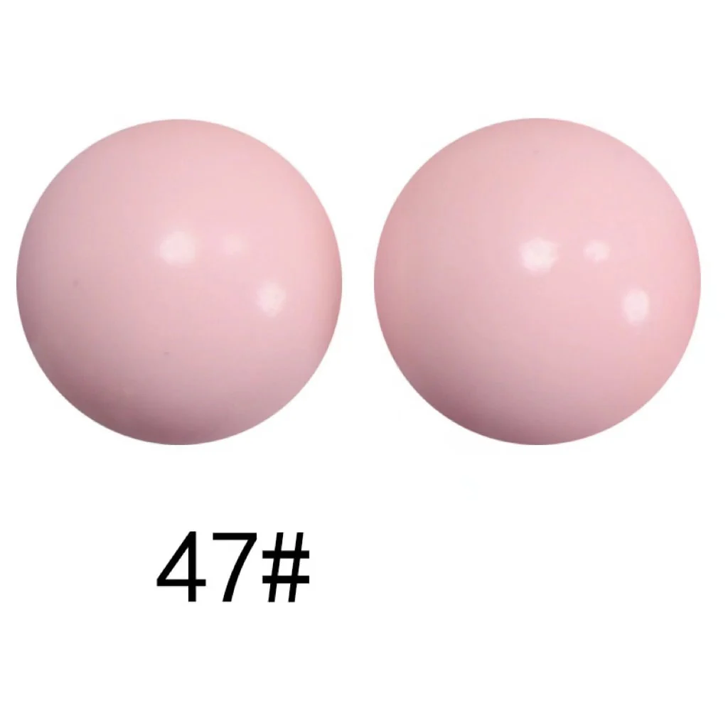 Extra Glossy Opal Silicone Beads, Solid Color, 15mm - Image 22