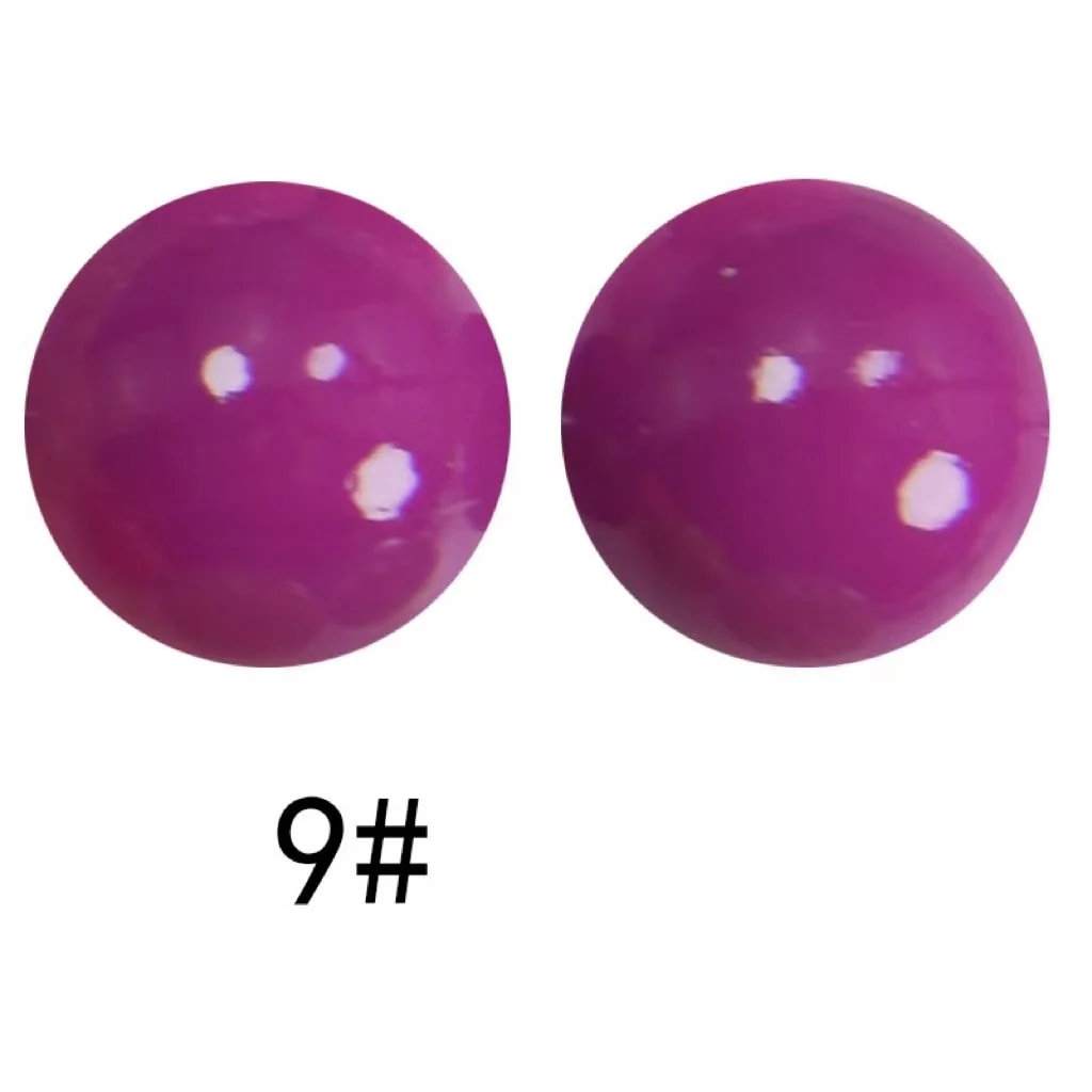 Extra Glossy Opal Silicone Beads, Solid Color, 15mm - Image 8