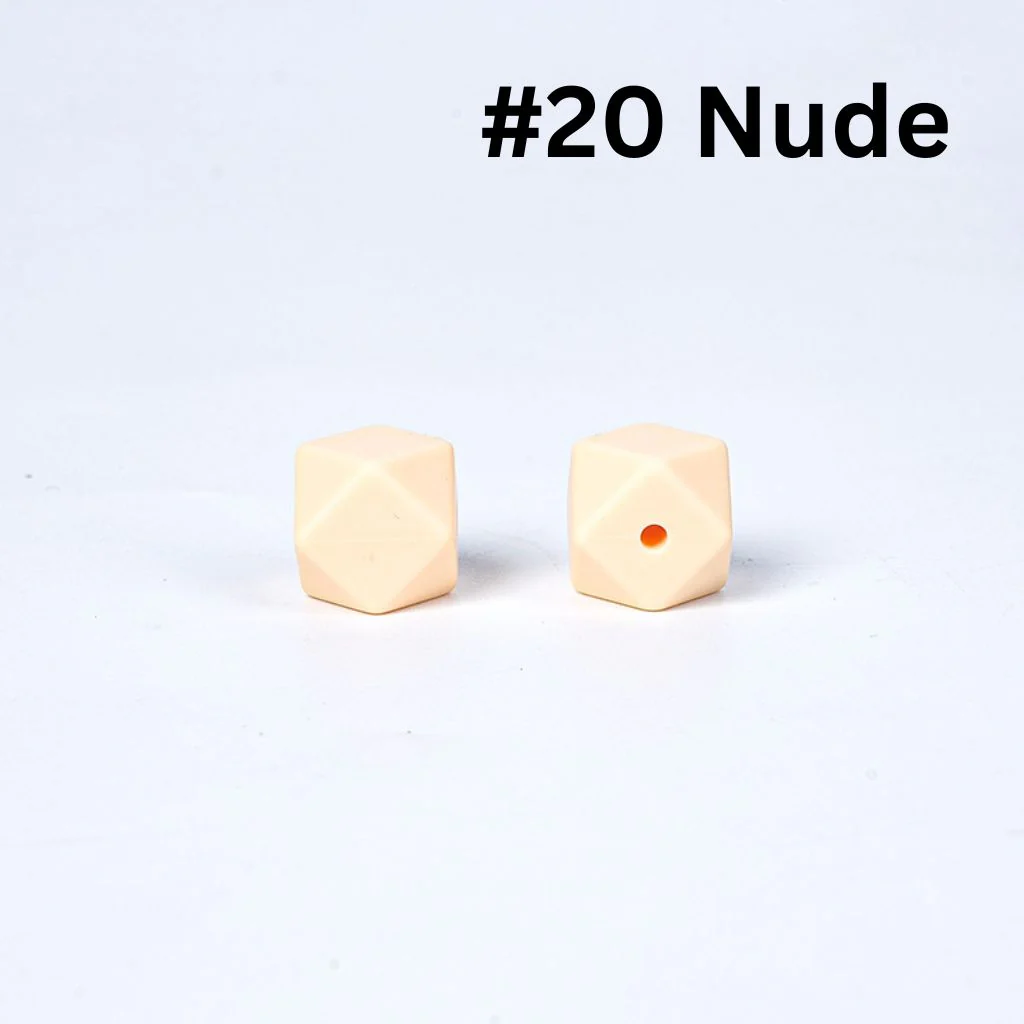 Hexagon Silicone Beads in Solid Colors, Size 14mm, Hexagon Shape - Image 11