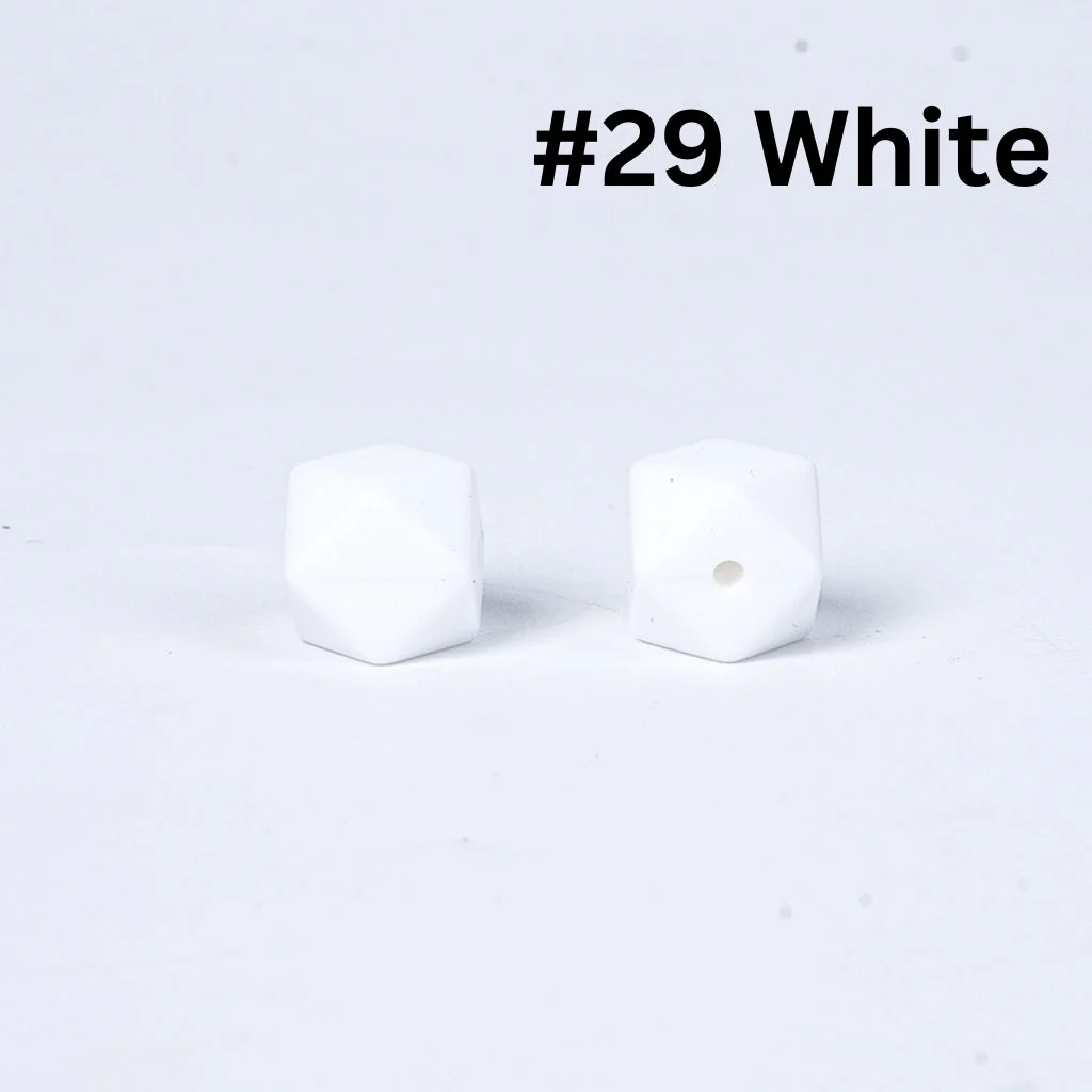 Hexagon Silicone Beads in Solid Colors, Size 14mm, Hexagon Shape - Image 14