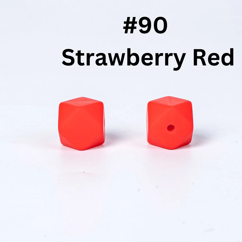 Hexagon Silicone Beads in Solid Colors, Size 14mm, Hexagon Shape - Image 19