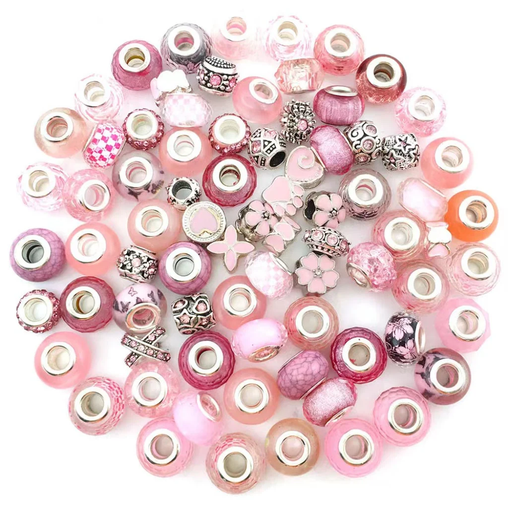 Inspired Wheel Beads in Turquoise  Blue Red Pink Purple Green 80Pcs - Image 4