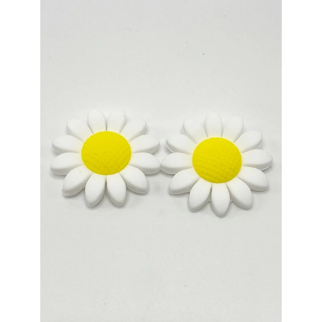 Large Size Flowers Silicone Focal Beads, 40MM - Image 4