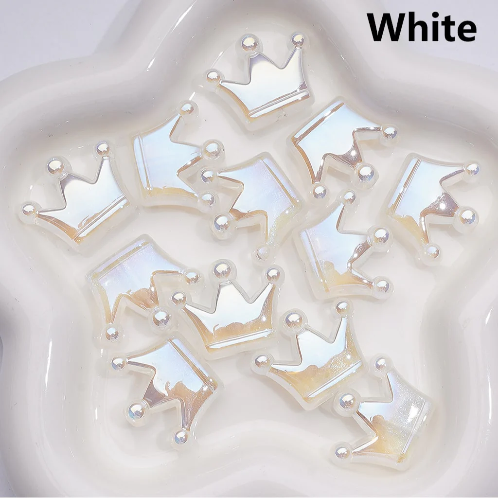 Luminous UV Coating Glitter Shiny Crown Acrylic Beads, 22*28MM (Single Color is available for 200pcs(Whole bag)) - Image 6