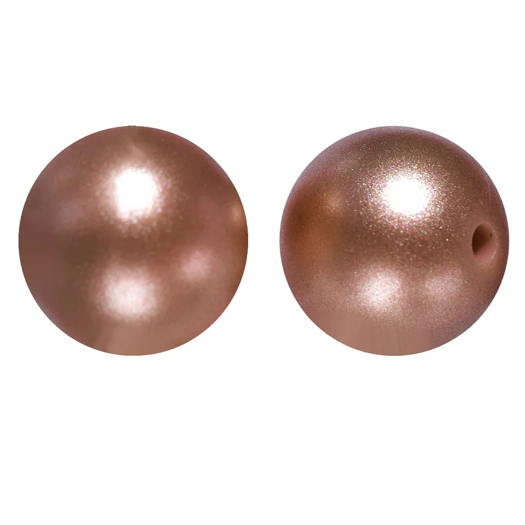 Metallic Finish Solid Color Opal Silicone Beads 15mm - Image 10