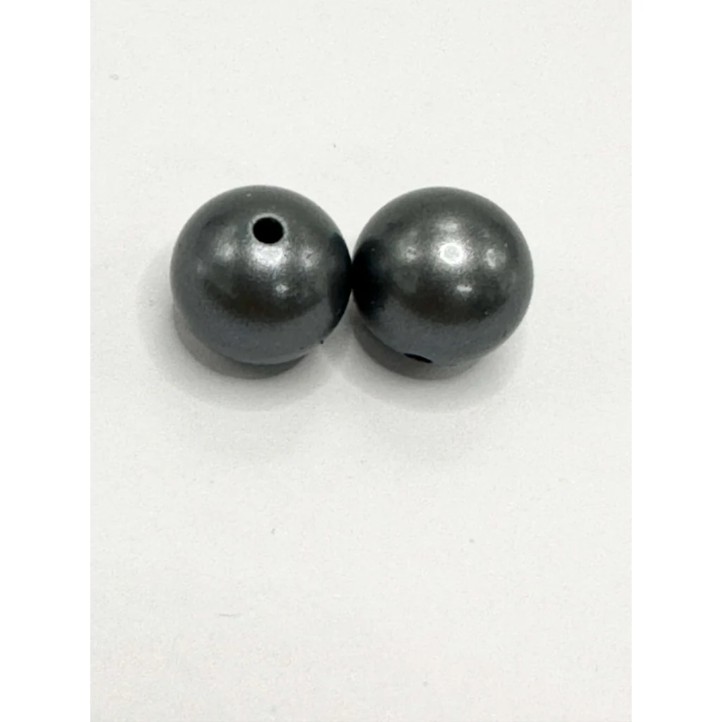 Metallic Finish Solid Color Opal Silicone Beads 15mm - Image 13