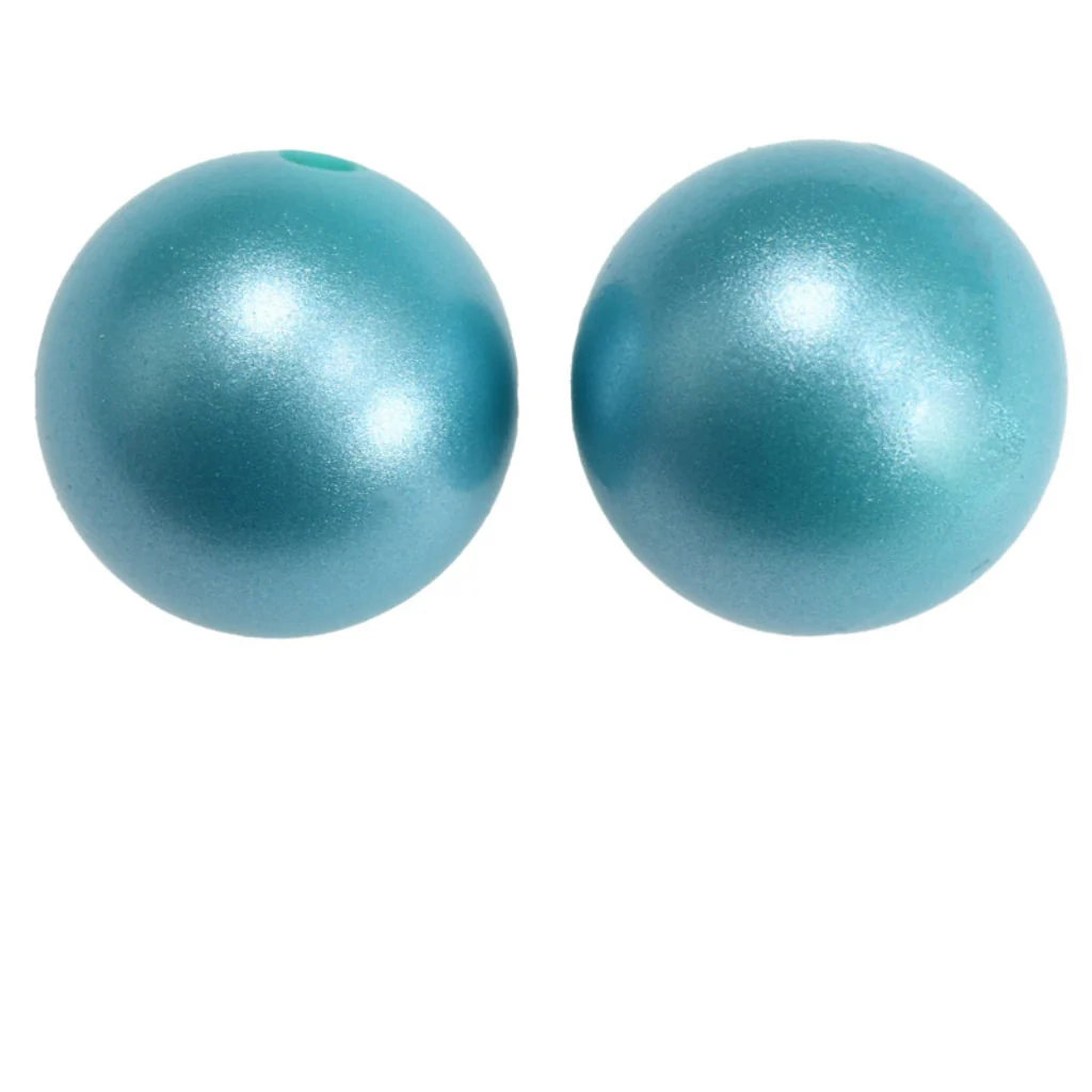 Metallic Finish Solid Color Opal Silicone Beads 15mm - Image 6