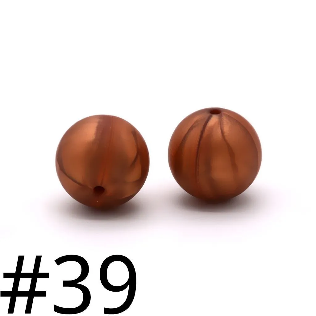 Silicone Beads, Solid Colors, 15 mm - Image 75