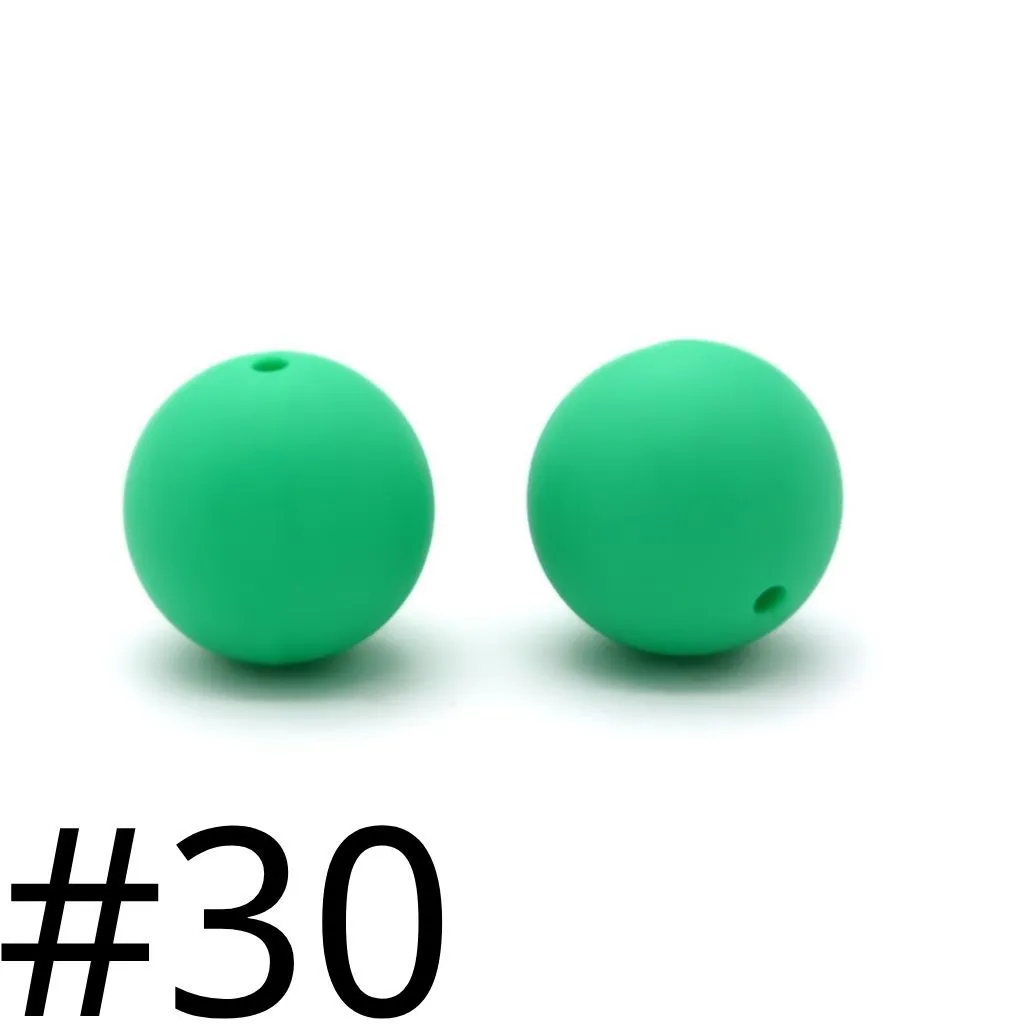 Silicone Beads, Solid Colors, 15 mm - Image 70