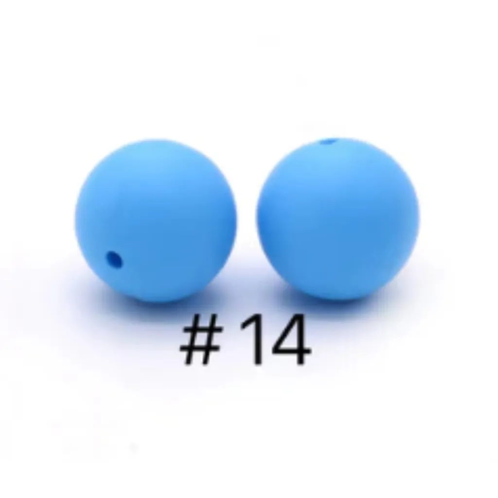 Silicone Beads, Solid Colors, 15 mm - Image 71