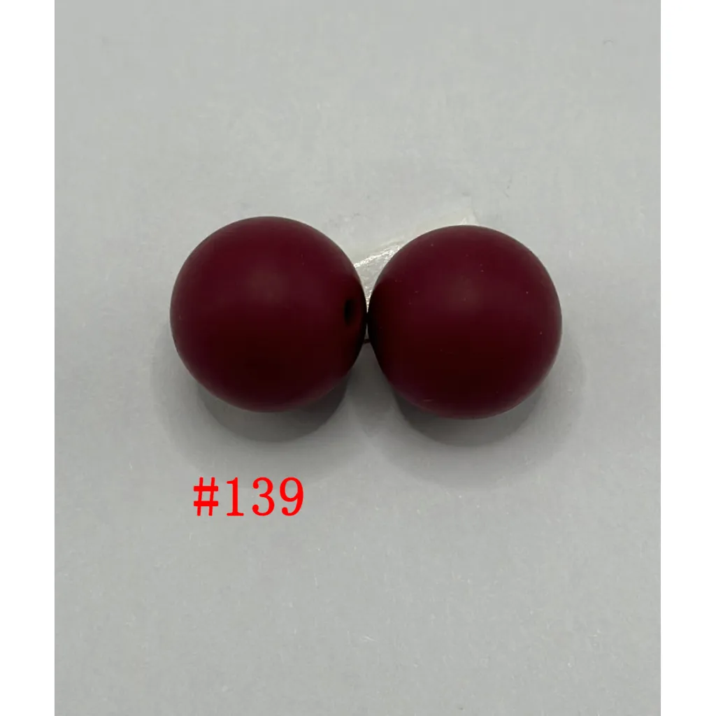 Silicone Beads, Solid Colors, 15 mm - Image 65