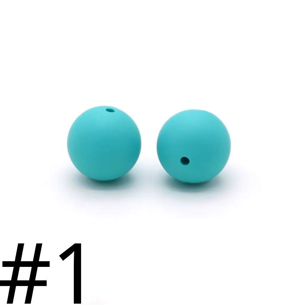 Silicone Beads, Solid Colors, 15 mm - Image 71