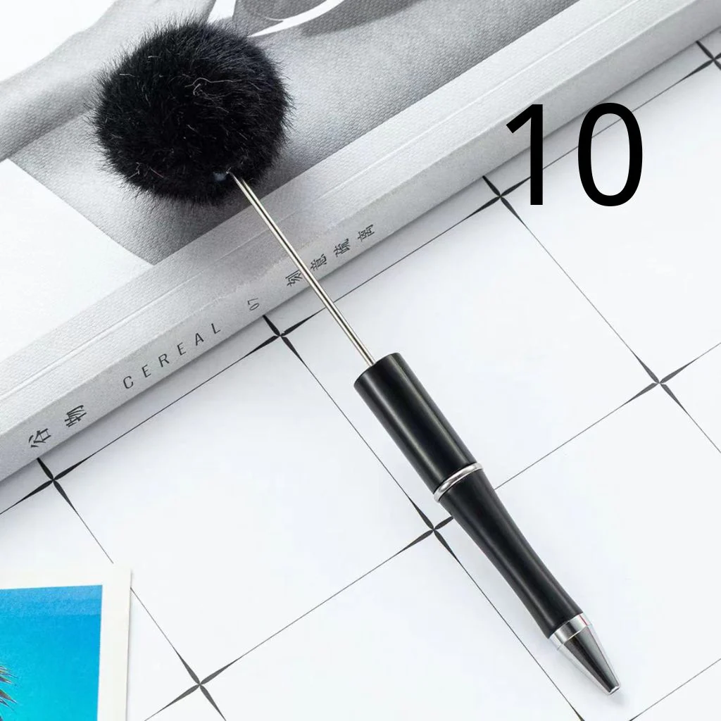 Pom Pom Pens with Pompom Pen Topper, Beadable Pens with Pon Pon Style - Image 10