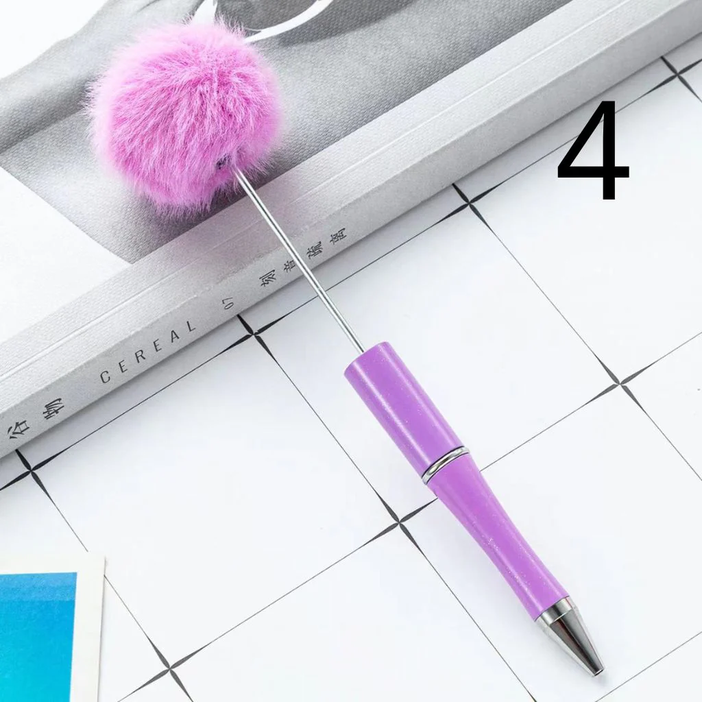 Pom Pom Pens with Pompom Pen Topper, Beadable Pens with Pon Pon Style - Image 5
