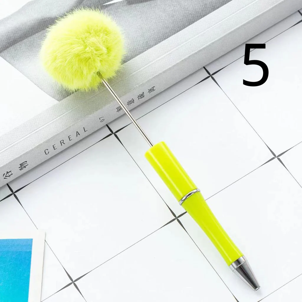 Pom Pom Pens with Pompom Pen Topper, Beadable Pens with Pon Pon Style - Image 6
