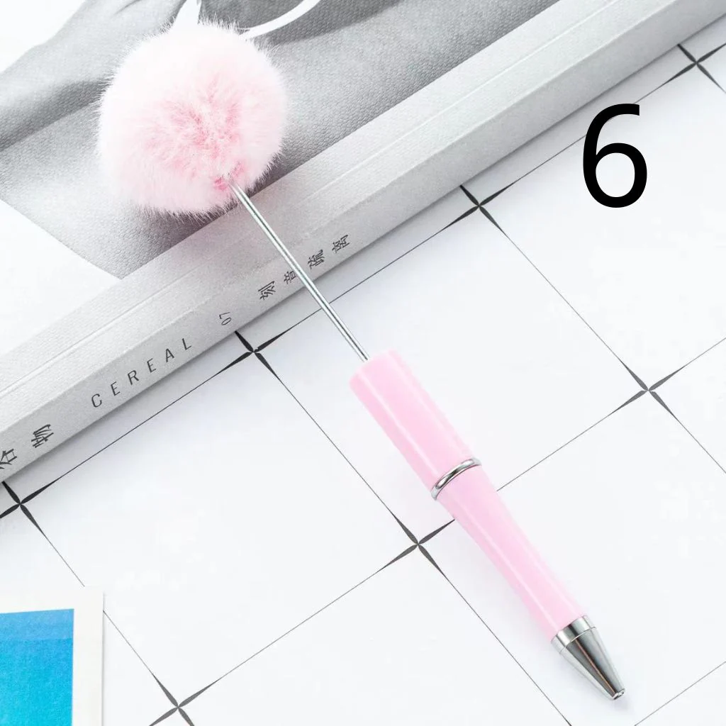 Pom Pom Pens with Pompom Pen Topper, Beadable Pens with Pon Pon Style - Image 7
