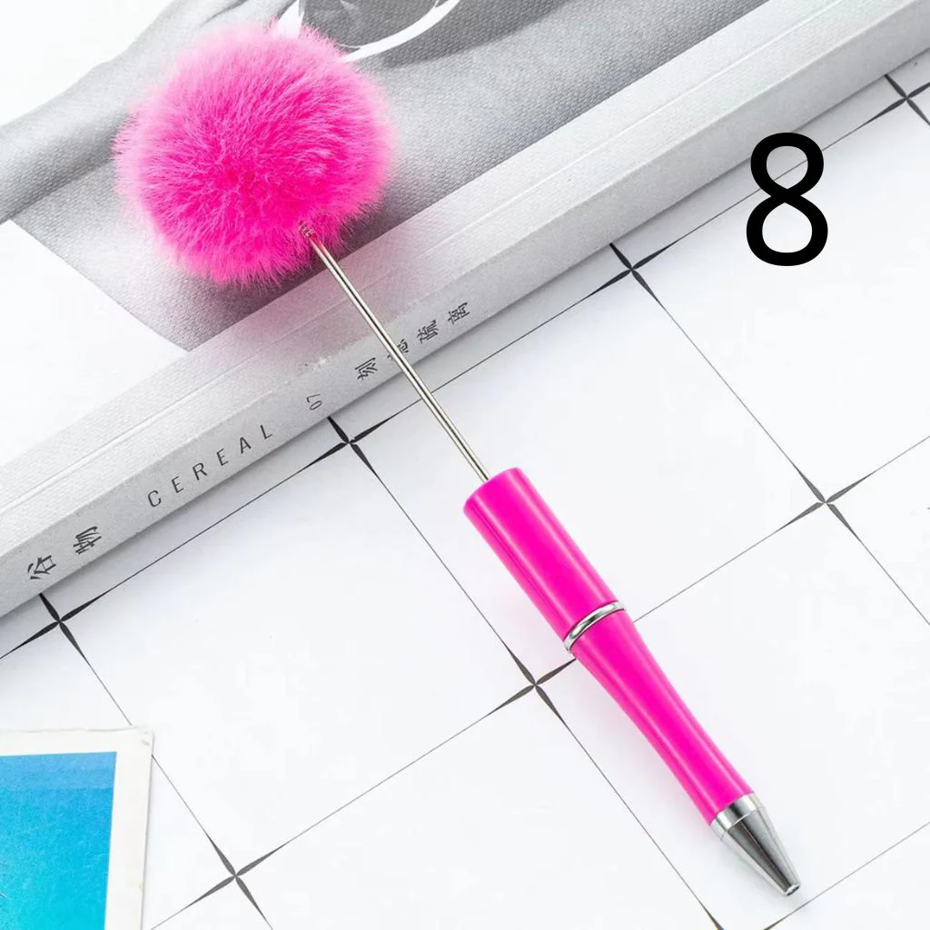 Pom Pom Pens with Pompom Pen Topper, Beadable Pens with Pon Pon Style - Image 8