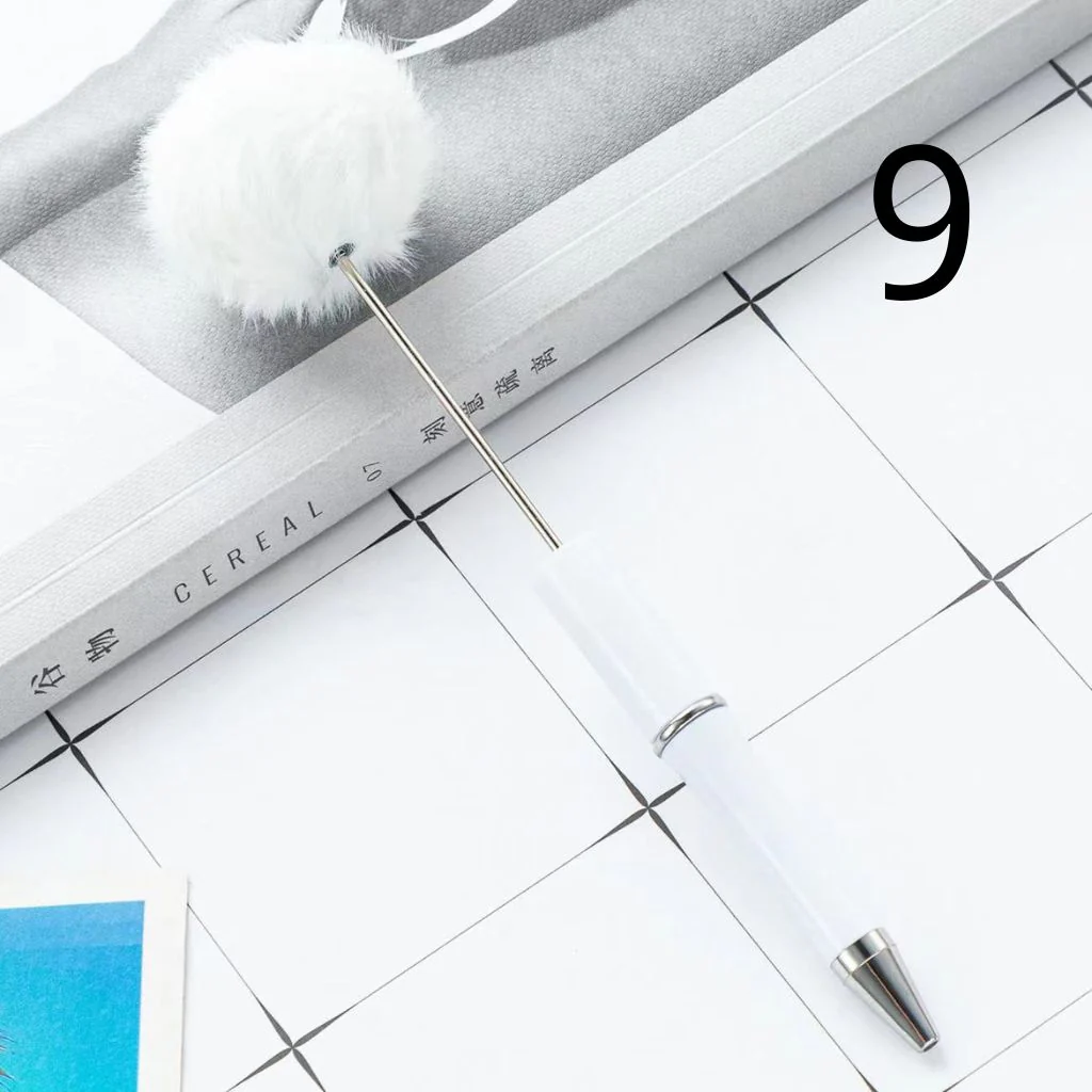 Pom Pom Pens with Pompom Pen Topper, Beadable Pens with Pon Pon Style - Image 9