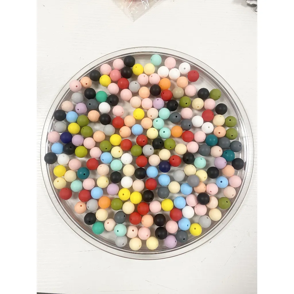 Silicone Beads, Solid Colors, 15 mm - Image 23