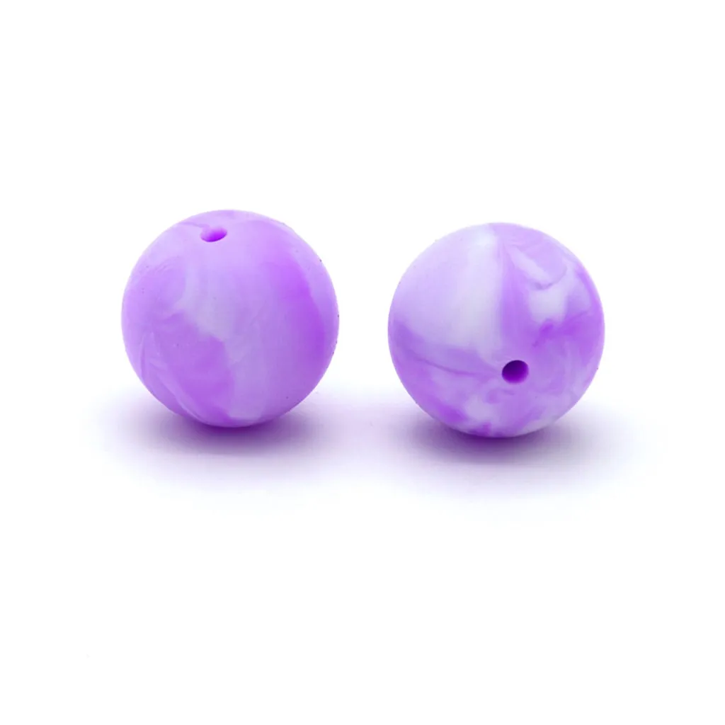Silicone Beads, Solid Colors, 15 mm - Image 14