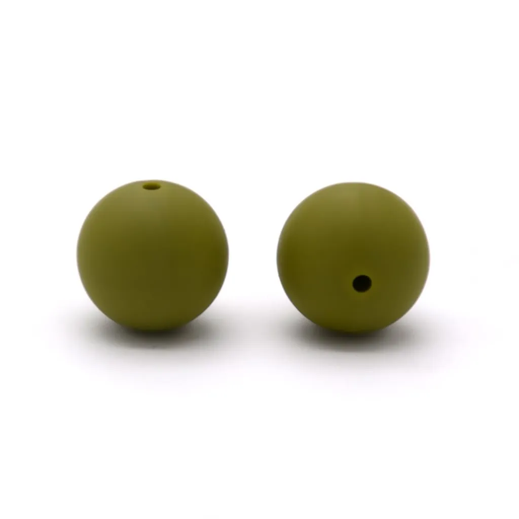 Silicone Beads, Solid Colors, 15 mm - Image 25