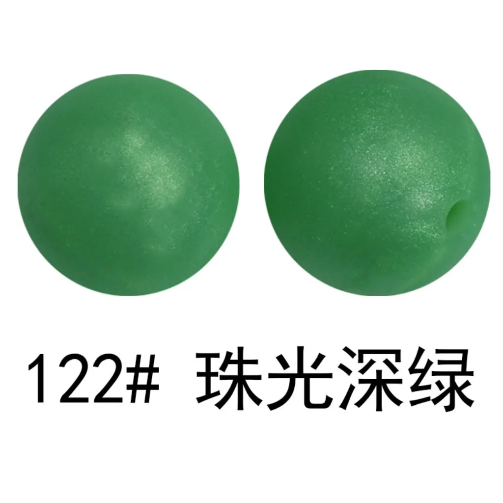 Silicone Beads, Solid Colors, 15 mm - Image 56