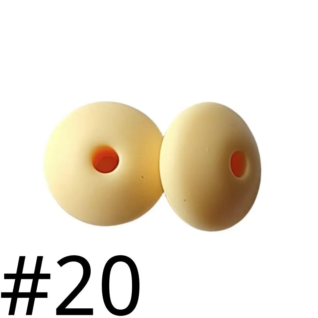 Silicone Lentil Beads 12mm - Image 18