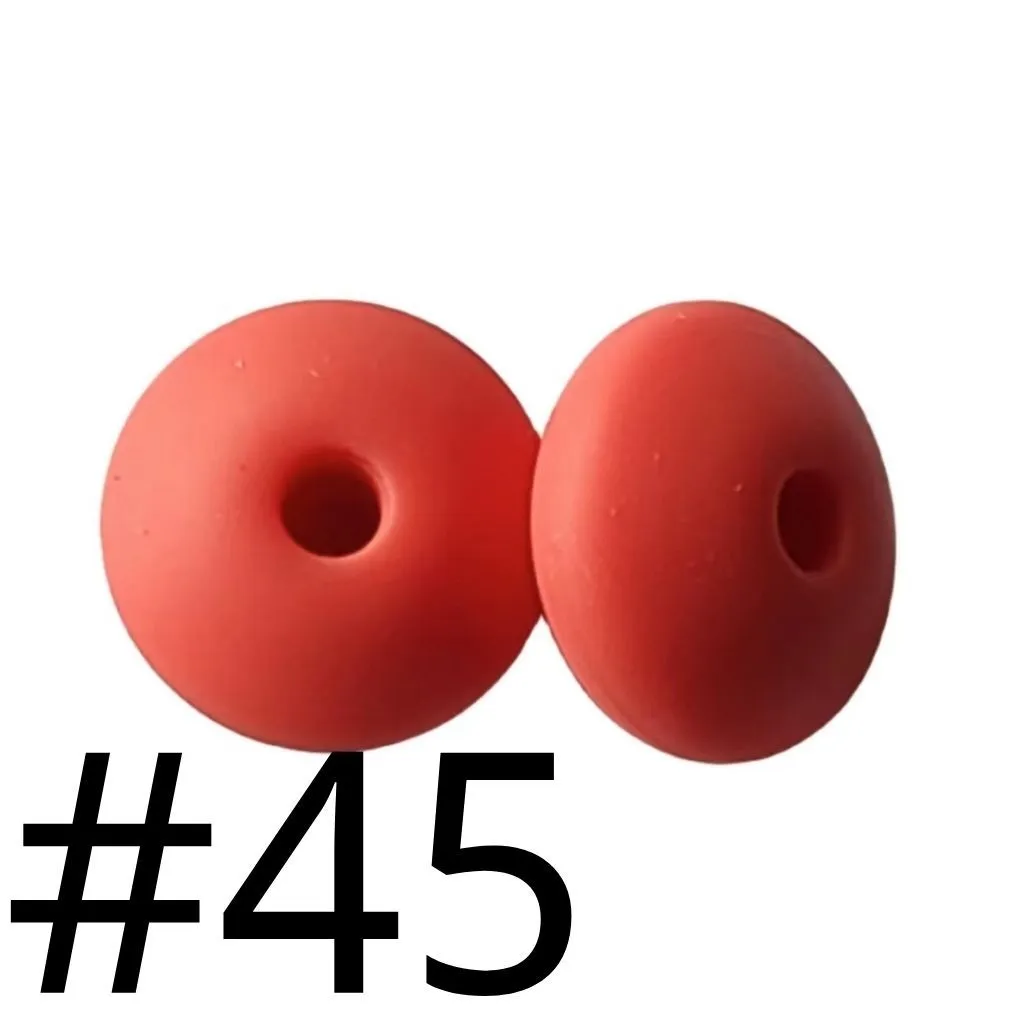 Silicone Lentil Beads 12mm - Image 24