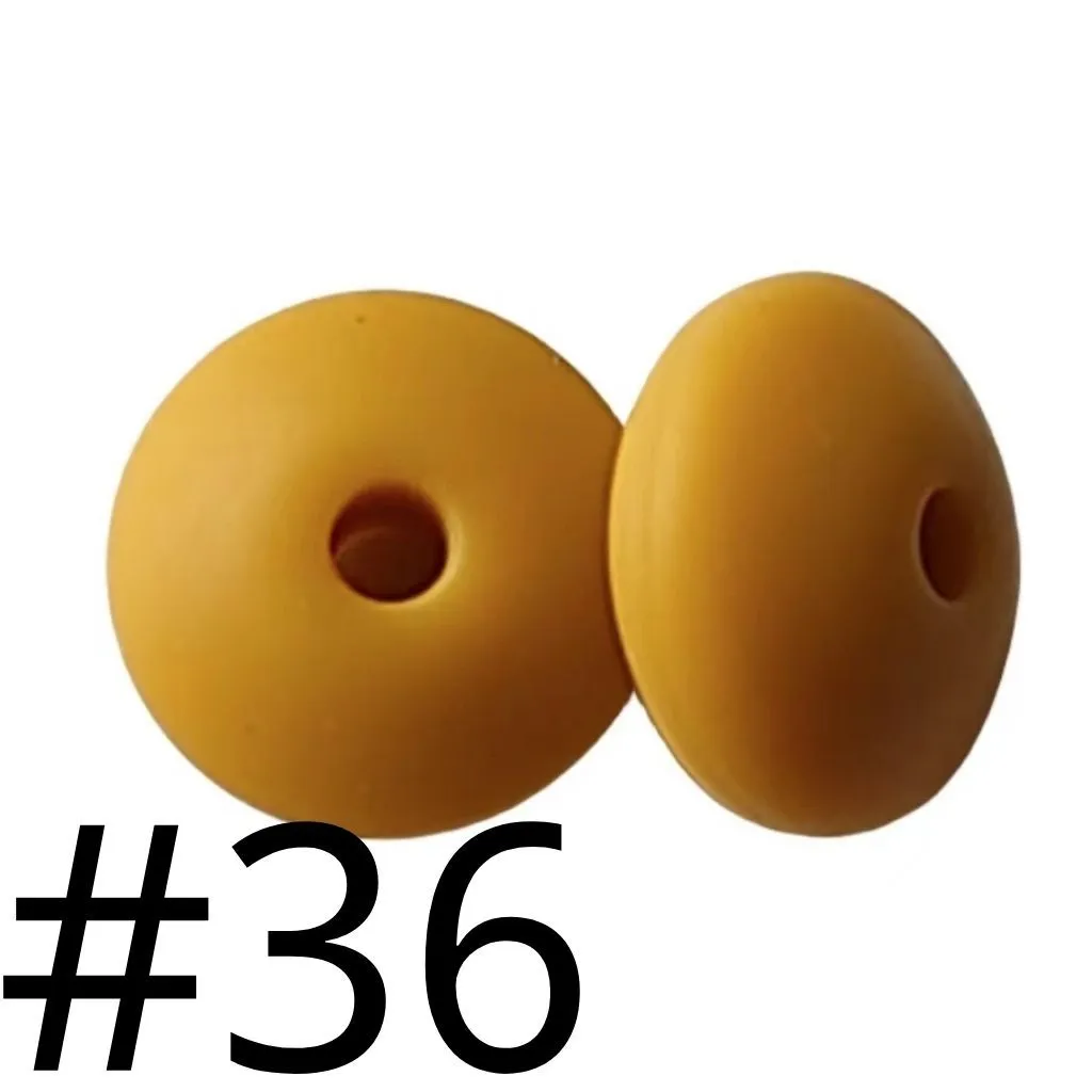 Silicone Lentil Beads 12mm - Image 34