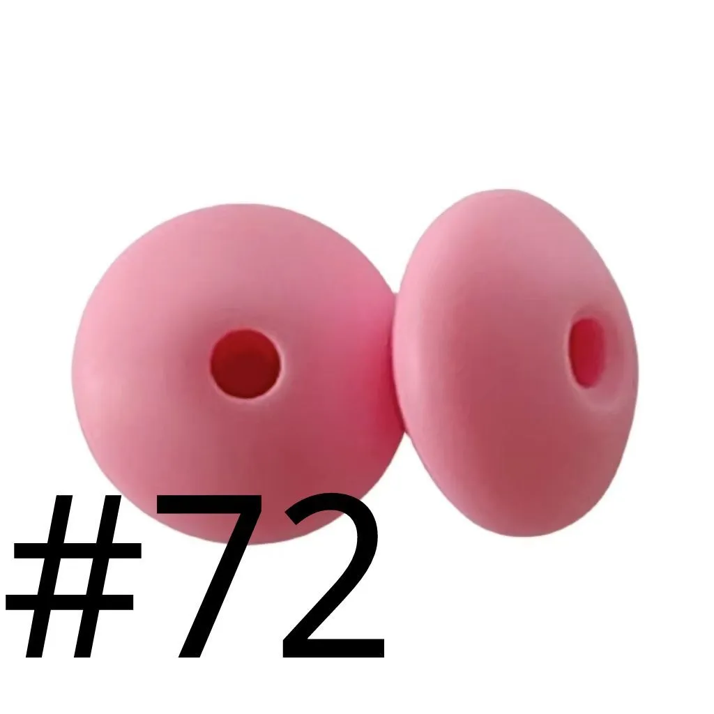 Silicone Lentil Beads 12mm - Image 35
