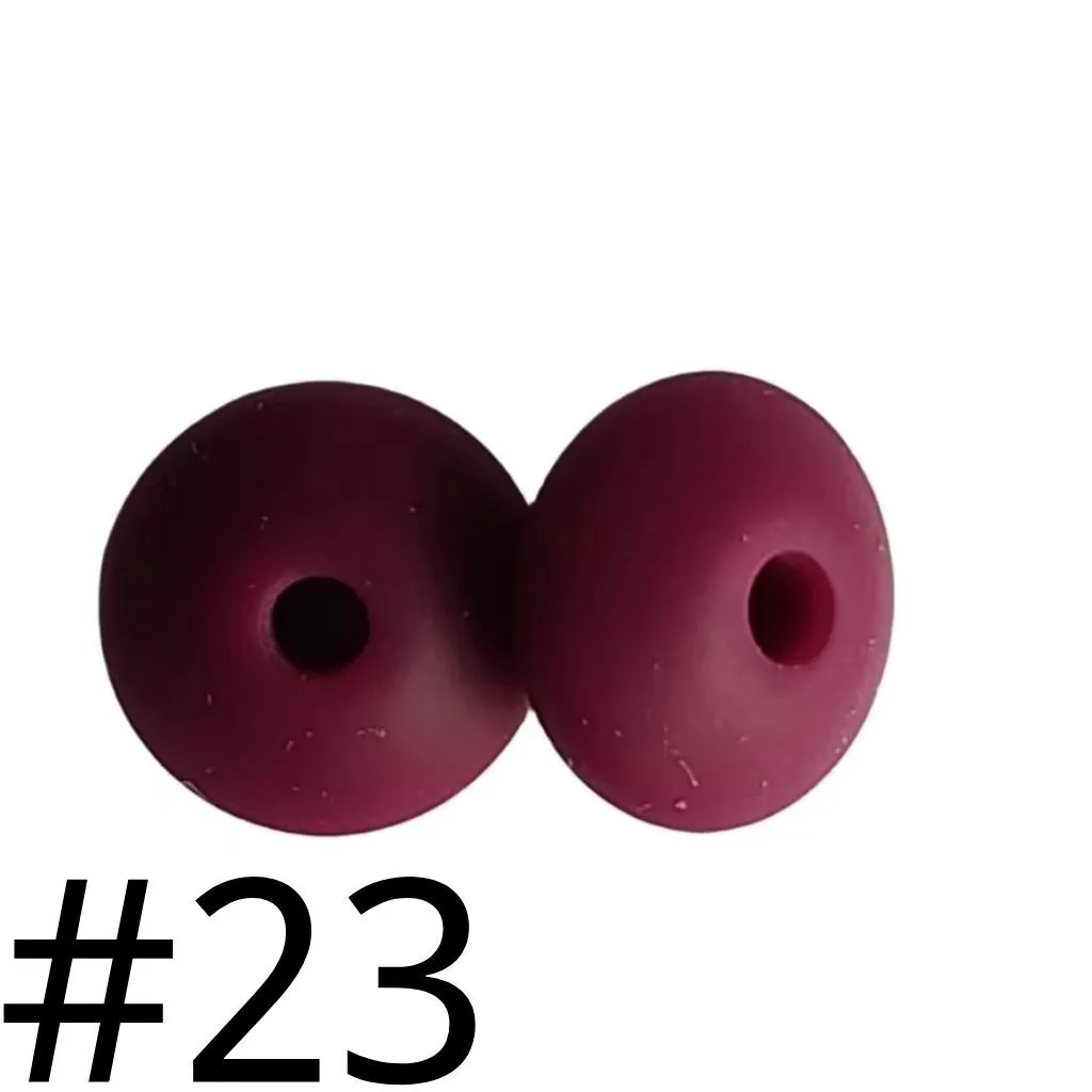 Silicone Lentil Beads Spacers Saucers 12mm - Image 101