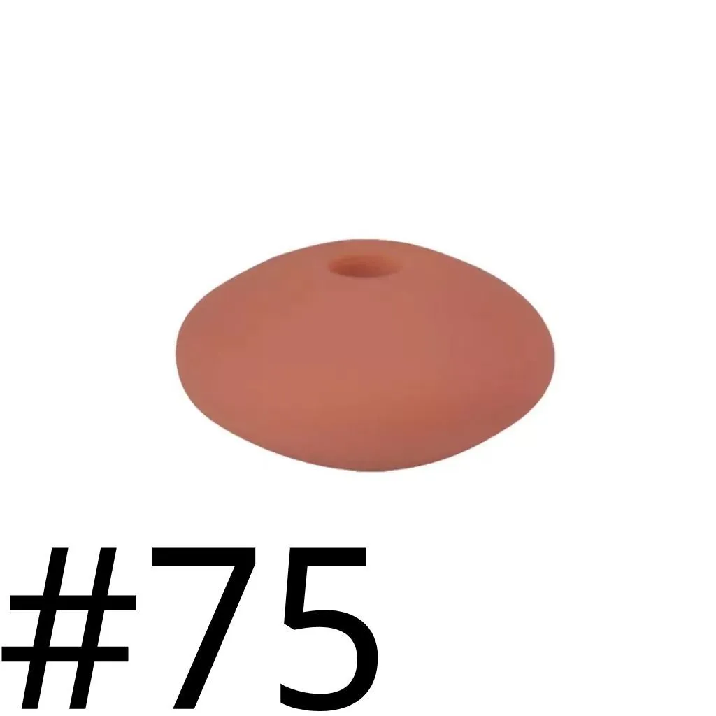 Silicone Lentil Beads Spacers Saucers 12mm - Image 105