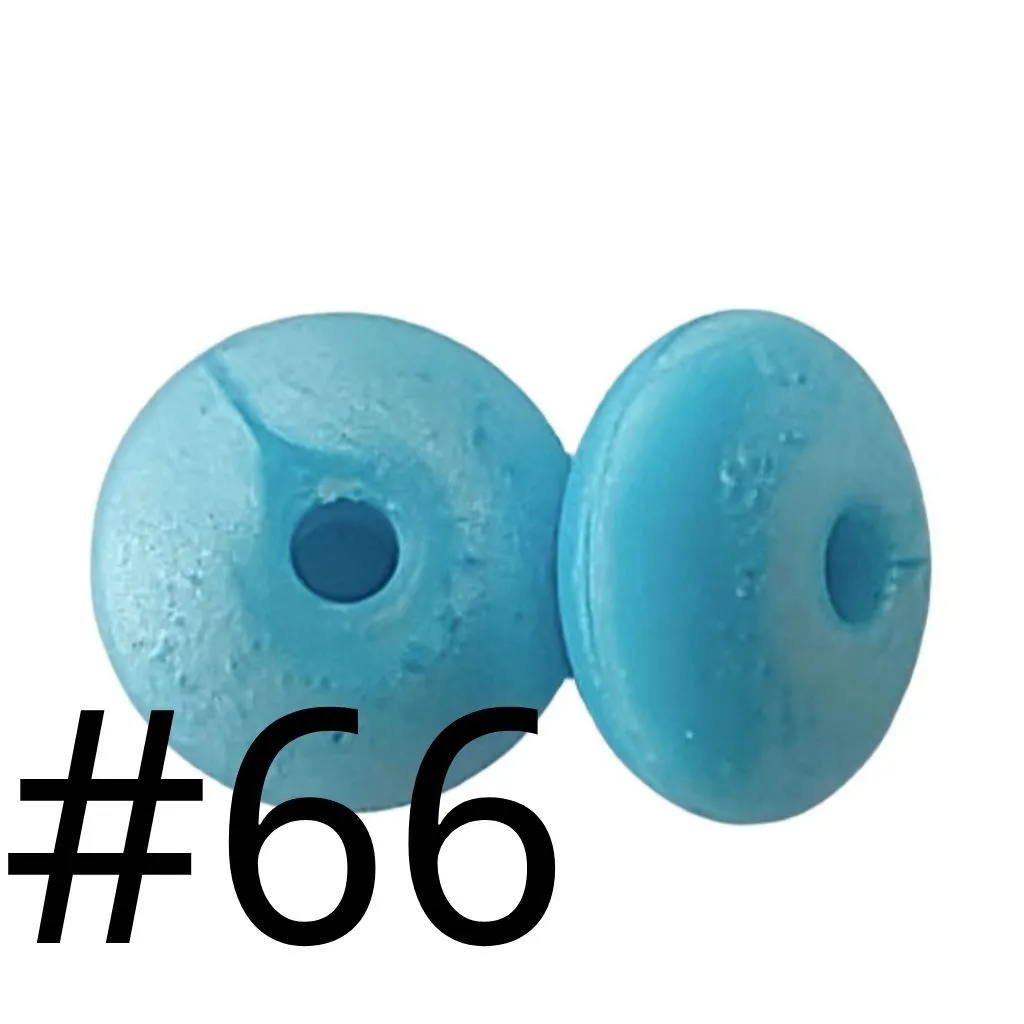 Silicone Lentil Beads Spacers Saucers 12mm - Image 108