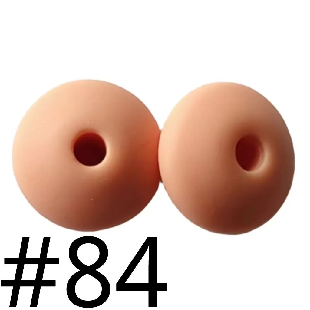 Silicone Lentil Beads Spacers Saucers 12mm - Image 113