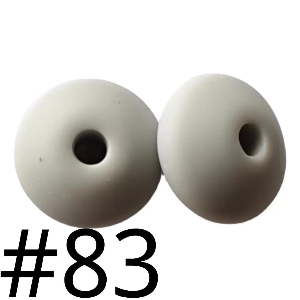 Silicone Lentil Beads Spacers Saucers 12mm - Image 118