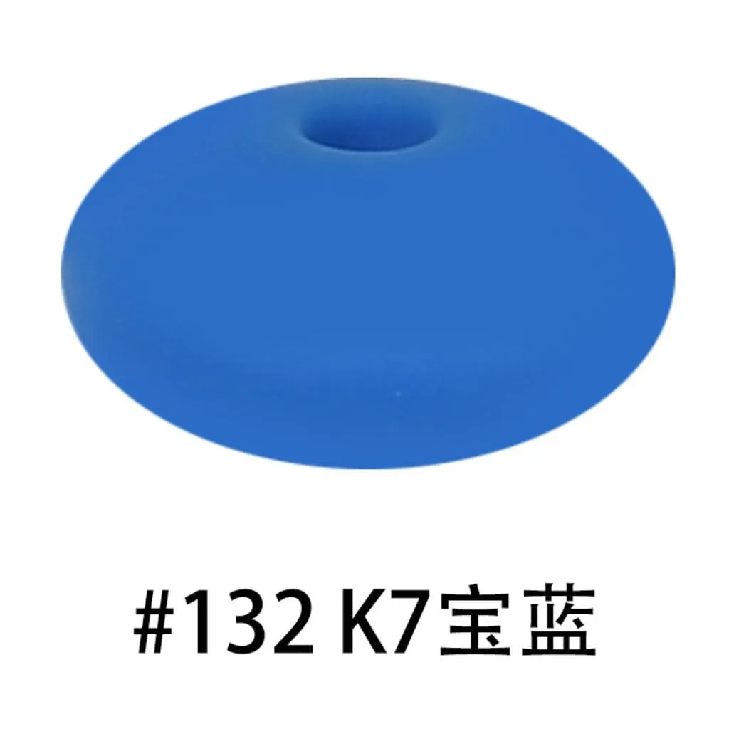 Silicone Lentil Beads Spacers Saucers 12mm - Image 123