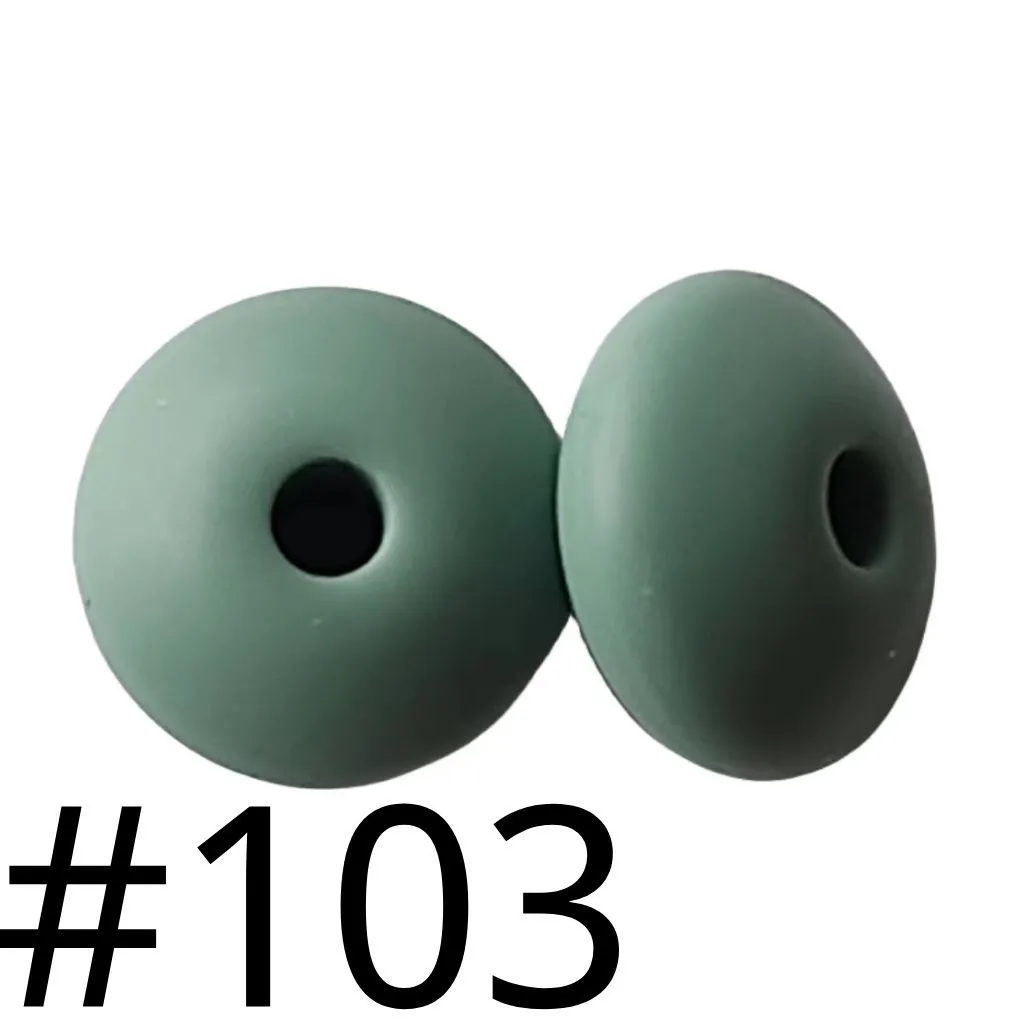 Silicone Lentil Beads Spacers Saucers 12mm - Image 13