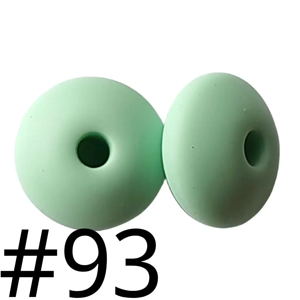 Silicone Lentil Beads Spacers Saucers 12mm - Image 14