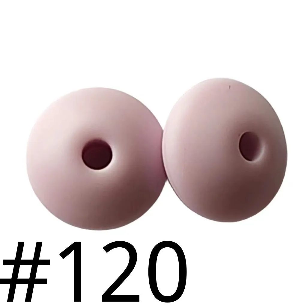 Silicone Lentil Beads Spacers Saucers 12mm - Image 16