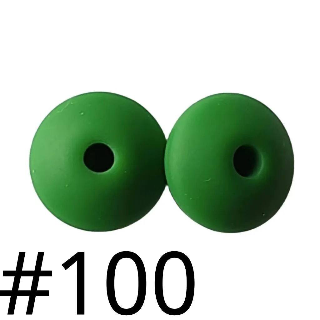Silicone Lentil Beads Spacers Saucers 12mm - Image 19