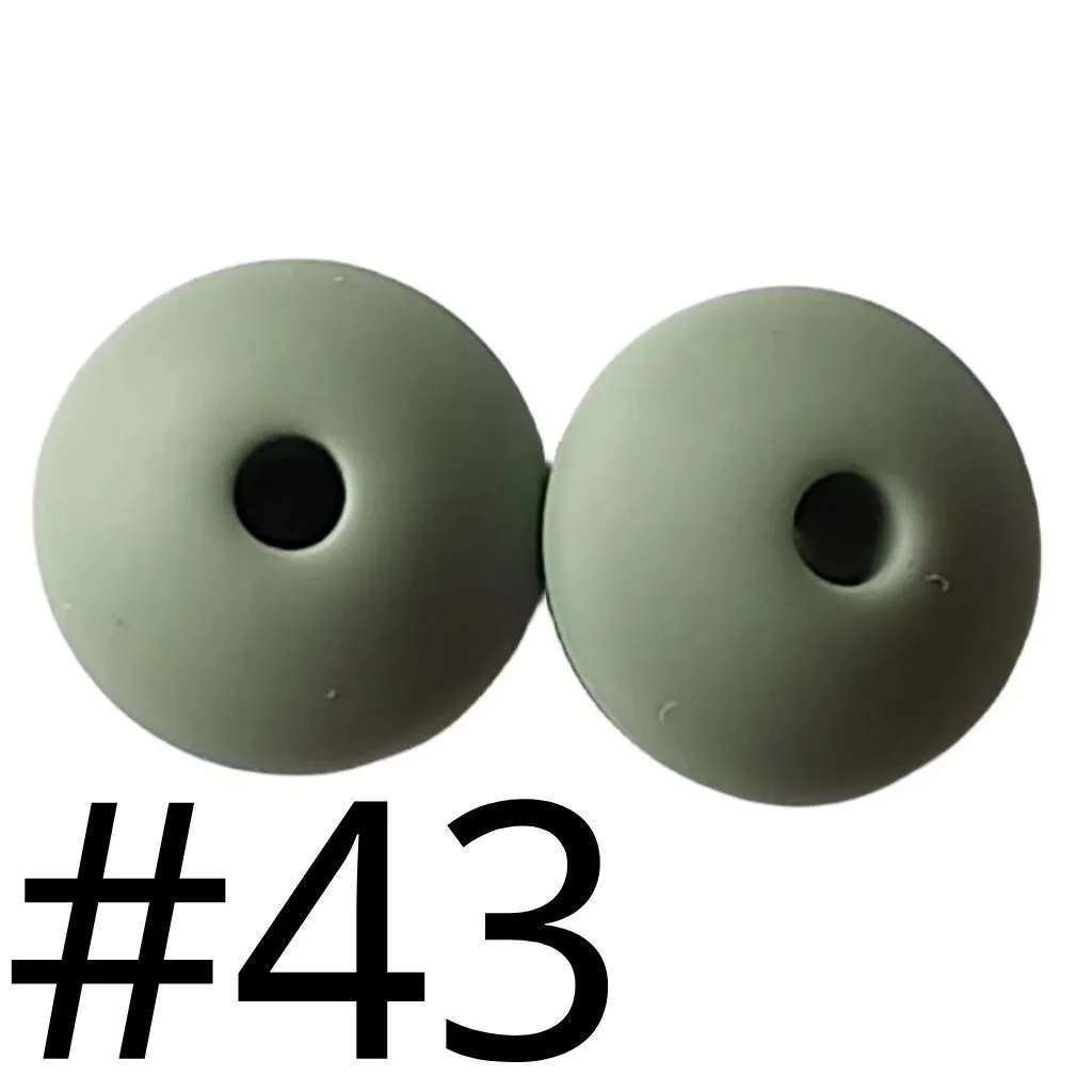 Silicone Lentil Beads Spacers Saucers 12mm - Image 24