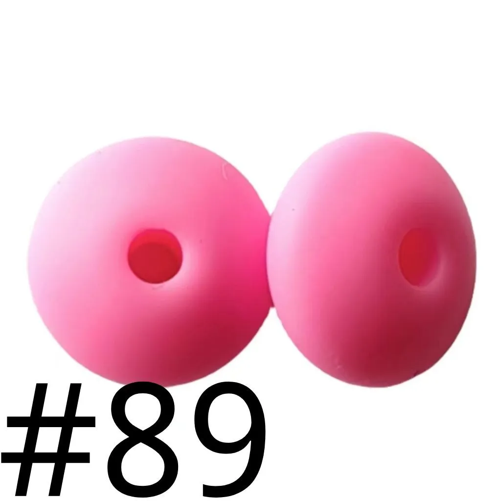Silicone Lentil Beads Spacers Saucers 12mm - Image 26