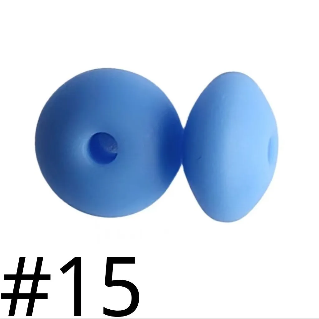 Silicone Lentil Beads Spacers Saucers 12mm - Image 41