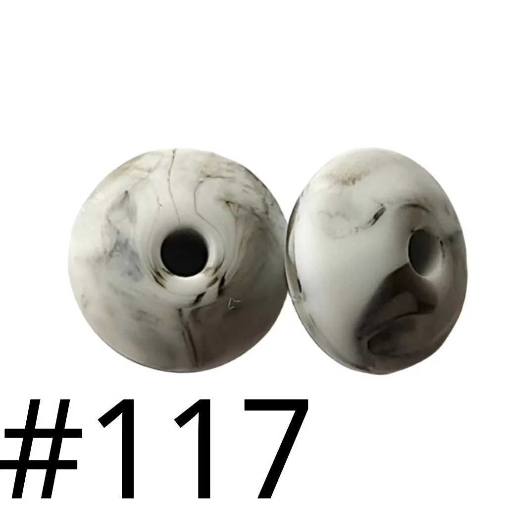 Silicone Lentil Beads Spacers Saucers 12mm - Image 44