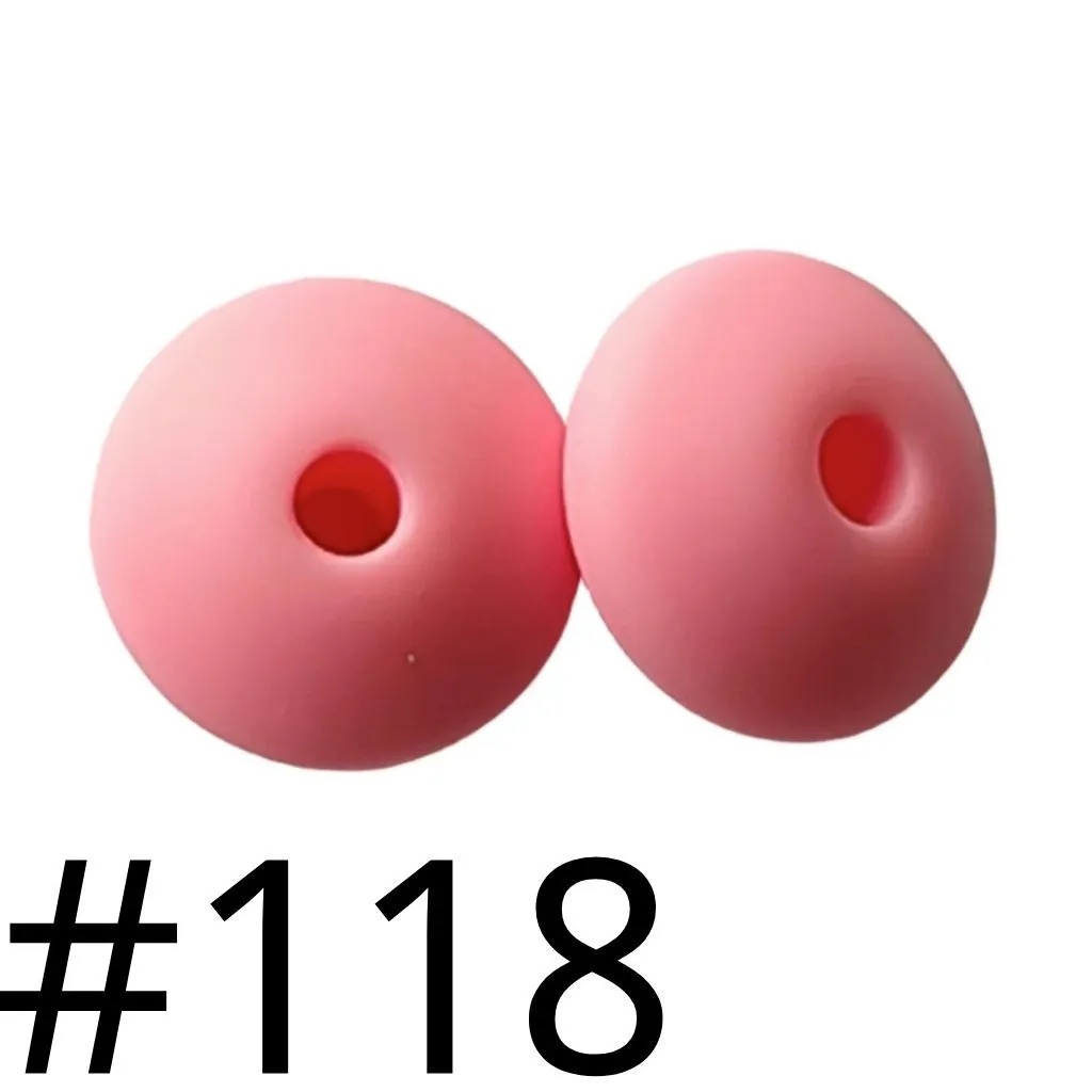 Silicone Lentil Beads Spacers Saucers 12mm - Image 47