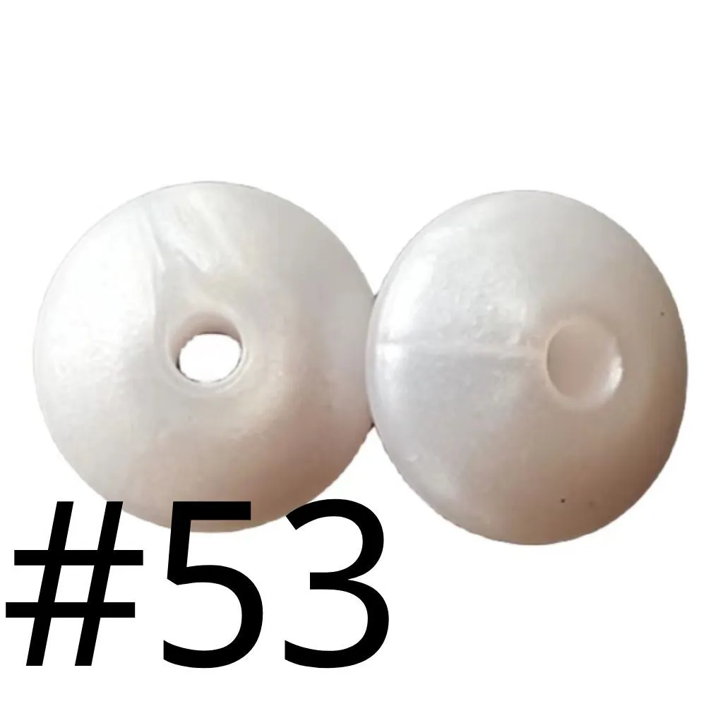 Silicone Lentil Beads Spacers Saucers 12mm - Image 56
